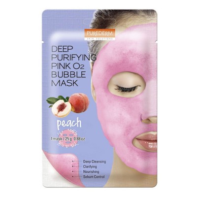 Mascarilla Purificante Burbujas O2 Rosa Durazno