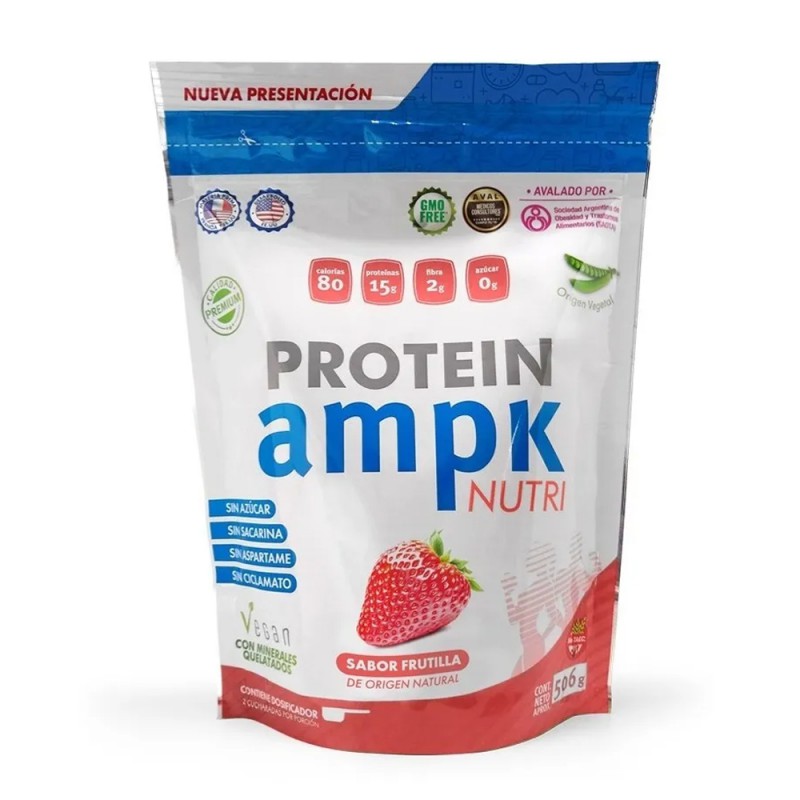 Protein Nutri Suplemento Proteina Vegana Frutilla 506gr