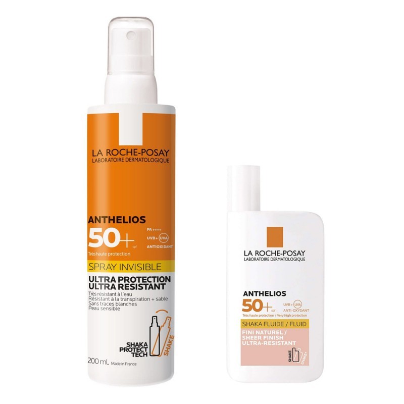 Set Amthelios Shaka Fluid Color 50ml + Spray Invisible 200ml