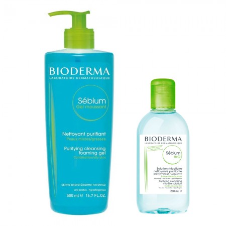 Set Sebium H2O 250ml + Gel Moussant 500ml