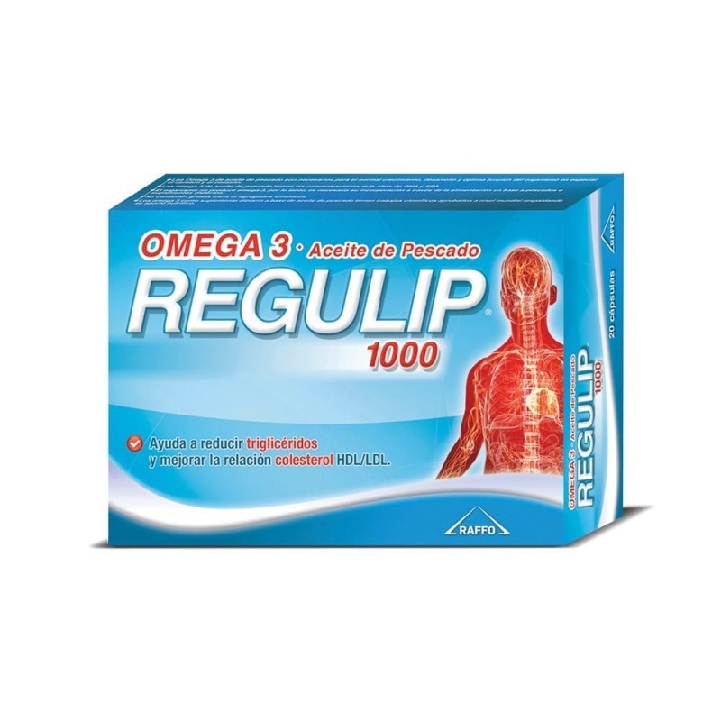 Omega 3 Regulip 1000 Aceite de Pescado 20 Comprimidos