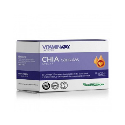 Aceite De Chía Omega 3 Colesterol Triglicéridos 60comp