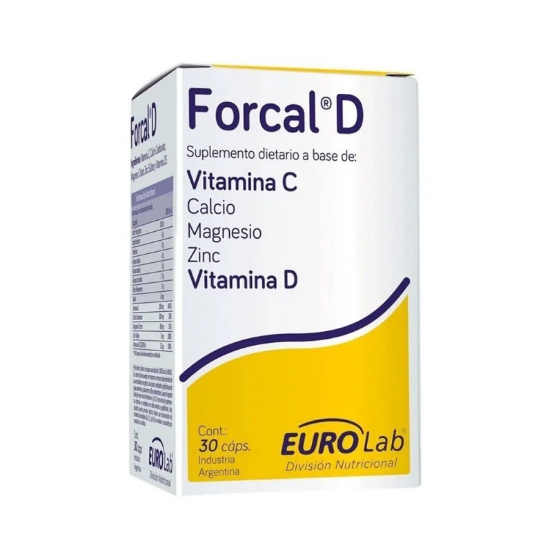Forcal D 30 Cápsulas Mejora Sistema Inmunológico