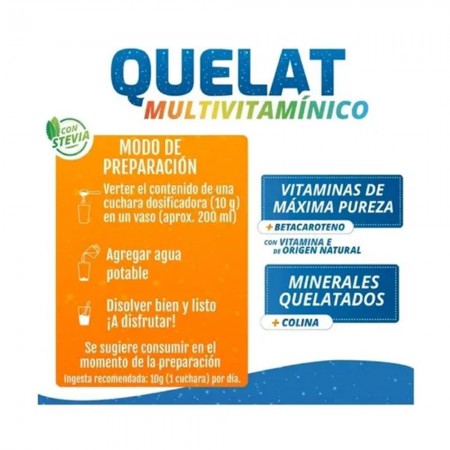 Multivitaminico Polvo Sabor Naranja 300gr