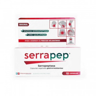 Serrapep Serrapeptasa Suplemento Gastroresistente 12 Caps