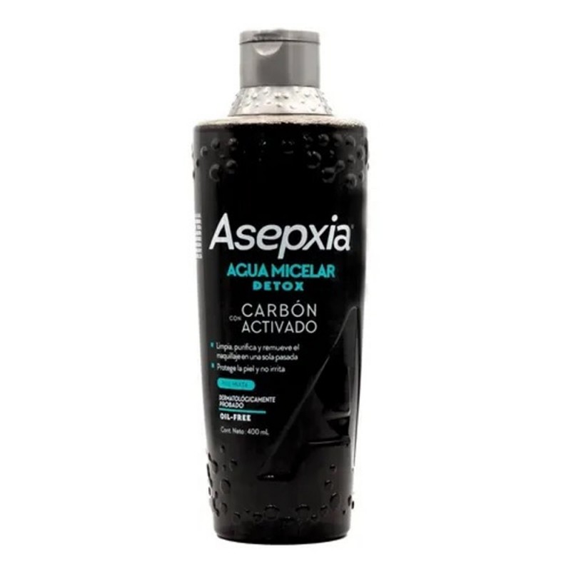 Asepxia Agua Micelar Detox Carbon Activado 400ml